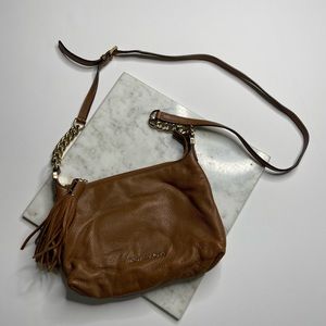 Michael Kors Brown Leather Crossbody Purse Bag